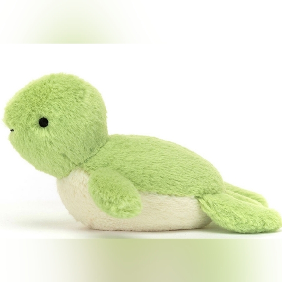 Jellycat Fluffy Turtle 2.8x3.5" ๐ข Soft & Plush NWT - Picture 2 of 6
